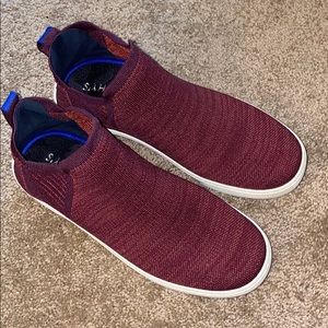 Rothy’s Berry Lattice Stitch Chelsea Boots